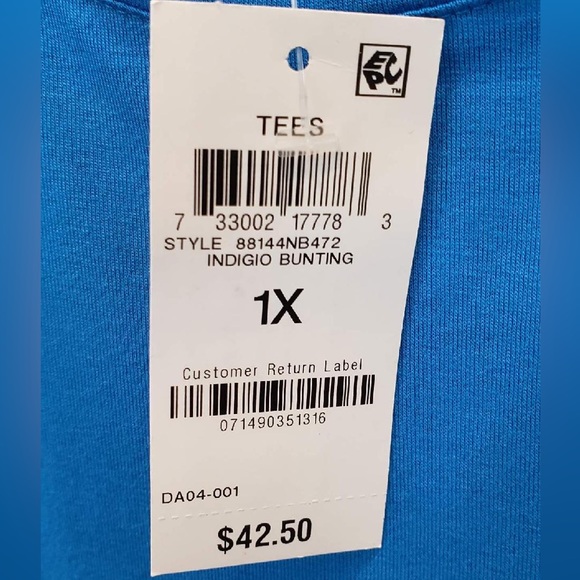 JM Collections Women’s Shirt, Size 1X - Picture 11 of 13